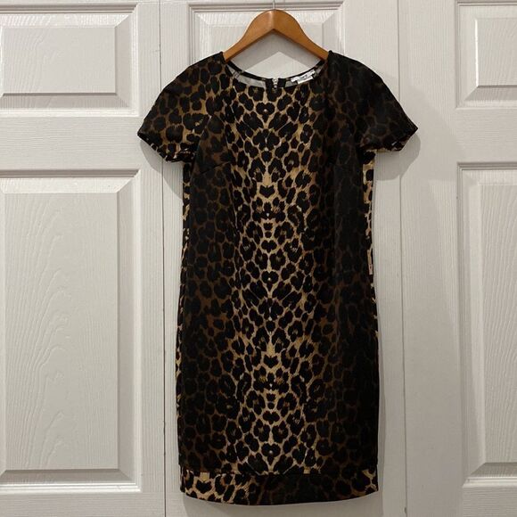 Bar III Leopard Ombre Bodycon Shift Dress - Picture 10 of 12